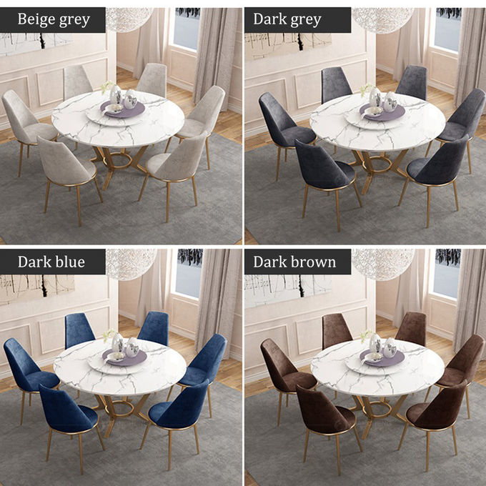 High quality customized color 6 seater luxury marble dining tables