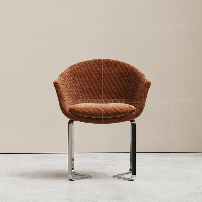 Fabric 0.22cbm Luxury Dining Table Chairs 54x64x92cm Nordic Style
