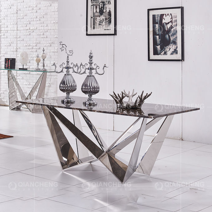 78x40x30inch Tempered Glass Dining Table Luxury Room Furniture