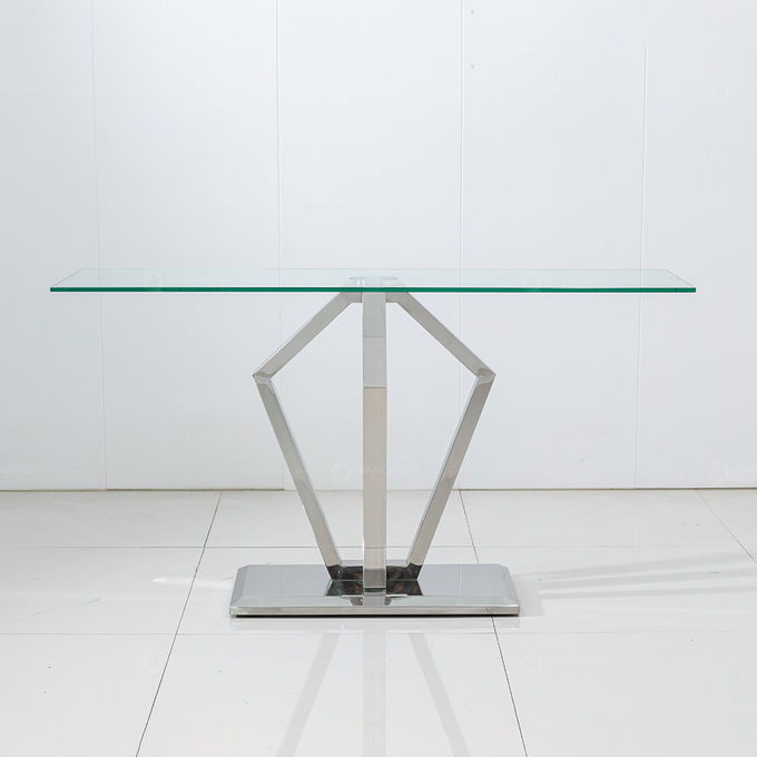 Silver Mirror SS Furniture Console Corner Hallway Table