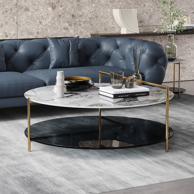 Round SS Coffee Table Sets Hotel Center Home Living Room Furniture