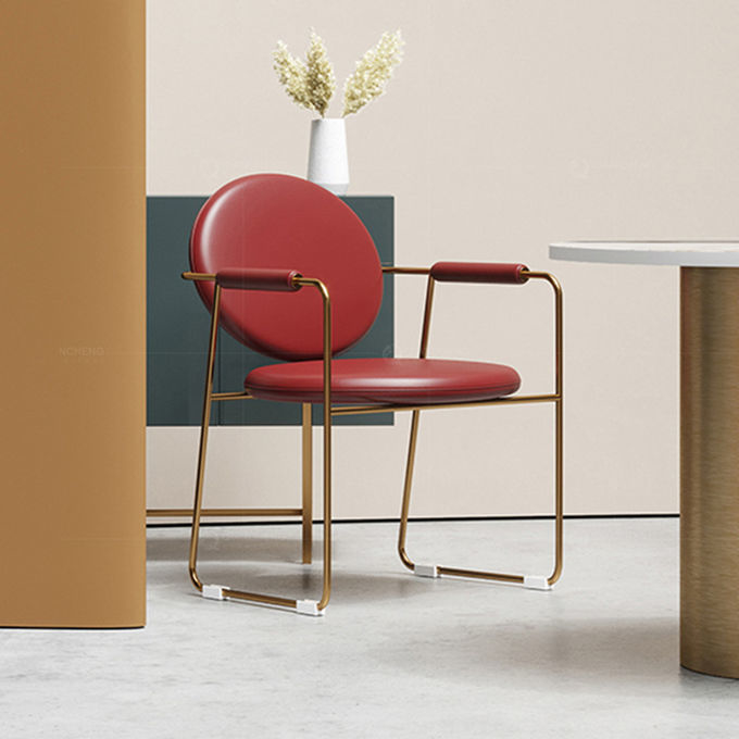 Metal Western Industry SS Dining Chairs Red for Restaurant Cafe
