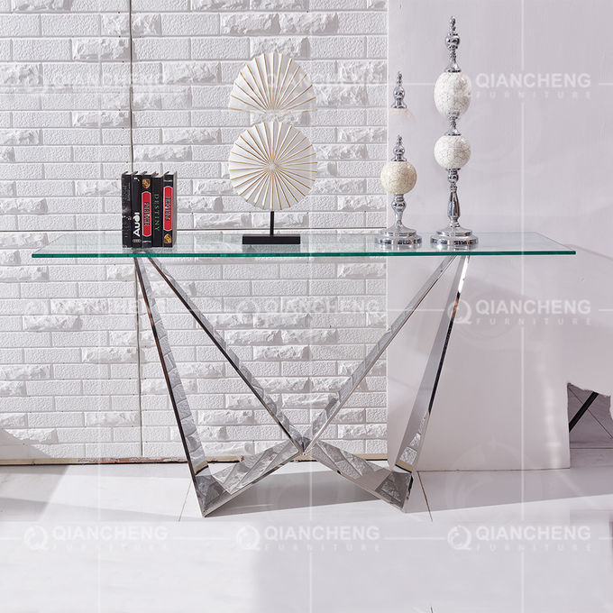 12mm Clear Glass Console Table