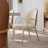 Wholesale luxury scandinavian tufted ss steel gold dining chairs Wholesale luxury scandinavian tufted ss steel gold dining chairs