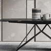 Carbon Steel Leg Marble Stone Top Dining Tables For Bedroom
