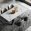 OEM 150*75cm SS Dining Tables Marble Dinning Chairs