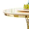 51x30inch Minimalist Round Dining Table 6 Seater Dining Table And Chairs