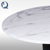 Metal frame Round 150cm Dining Table Sintered Stone Top for dining room
