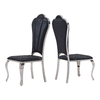 PU Cushion Black Metal Dining Room Chairs 9.2kg Light And Comfortable