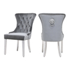 Modern 0.2CBM SS Dining Chairs Home Furniture Velvet Fabric Dining Chairs