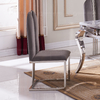 OEM 44x50x103cm Modern Velvet Dining Chairs With Stainless Steel Legs