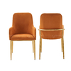 European Style SS Dining Chairs 56x62x93cm With Comfortable Fabric European Style SS Dining Chairs 56x62x93cm With Comfortable Fabric