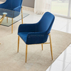 European Style SS Dining Chairs 56x62x93cm With Comfortable Fabric European Style SS Dining Chairs 56x62x93cm With Comfortable Fabric