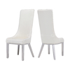 Mirror Silver 122cm SS Dining Chairs PU Black High Back Dining Chairs Mirror Silver 122cm SS Dining Chairs PU Black High Back Dining Chairs