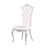 White Modern Crystal PU Leather Dining Chairs 10.5kg 201 Stainless Steel frame White Modern Crystal PU Leather Dining Chairs 10.5kg 201 Stainless Steel frame