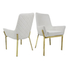 NO Folded OEM Velvet Dining Room Chairs Stainless Steel Metal Legs Dining Chairs