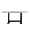 Metal Table Civil Furniture Tempered Glass Dining Table