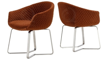 Fabric 0.22cbm Luxury Dining Table Chairs 54x64x92cm Nordic Style