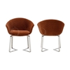 Fabric 0.22cbm Luxury Dining Table Chairs 54x64x92cm Nordic Style