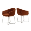 Fabric 0.22cbm Luxury Dining Table Chairs 54x64x92cm Nordic Style
