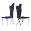 54x49x117cm Modern SS Dining Chairs With Black Velvet High Backrest 54x49x117cm Modern SS Dining Chairs With Black Velvet High Backrest