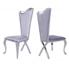 54x49x117cm Modern SS Dining Chairs With Black Velvet High Backrest 54x49x117cm Modern SS Dining Chairs With Black Velvet High Backrest