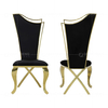 54x49x117cm Modern SS Dining Chairs With Black Velvet High Backrest 54x49x117cm Modern SS Dining Chairs With Black Velvet High Backrest