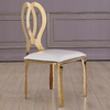 Upholstered 48x53x91cm SS Dining Chairs Mirror Polished For Party Event Wedding