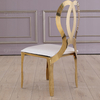 Upholstered 48x53x91cm SS Dining Chairs Mirror Polished For Party Event Wedding