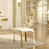 Upholstered 48x53x91cm SS Dining Chairs Mirror Polished For Party Event Wedding