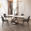 0.91m3 Luxury Marble Dining Table Rectangle Top Modern Dining Set 0.91m3 Luxury Marble Dining Table Rectangle Top Modern Dining Set
