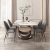 0.91m3 Luxury Marble Dining Table Rectangle Top Modern Dining Set 0.91m3 Luxury Marble Dining Table Rectangle Top Modern Dining Set