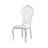 Durable 0.12m3 Leather Restaurant Chair 52x51x110cm Stainless Steel Dining Chairs