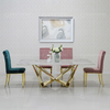 ODM Modern Dining Room Furniture 123kg Tempered Glass Rectangular Table