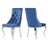 Grey Fabric SS Dining Chairs Modern Sliver For Upscale Hotel Restaurants Grey Fabric SS Dining Chairs Modern Sliver For Upscale Hotel Restaurants