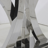 Dining Room Furniture SS Console Table 0.166m3 12mm Tempered Glass