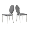 Round Back Velvet SS Dining Chairs 20x22x36inch For Banquet