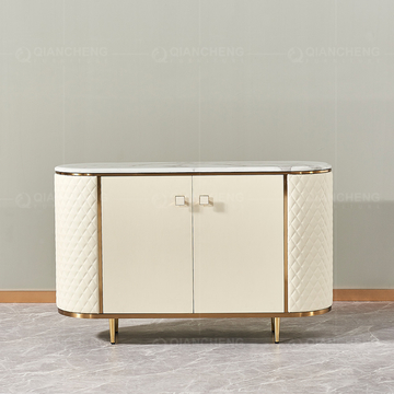 Modern 201 Stainless Steel Console Table With Drawer 0.46m3