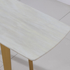 Rectanagle Stick SS Marble Top Console Table 2.4 Meter Long