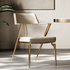 Nordic american style restaurant golden ss home furniture dining room chairs