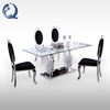 160x90x75cm Tempered Glass Dining Table Home Furniture 0.12m3