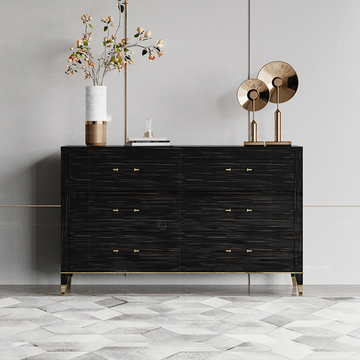 Home Decorating SS Console Table Sideboard Living Room With 6 Drawers
