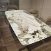 White 180x90x75cm Luxury Marble Dining Table Golden Stainless Steel Base White 180x90x75cm Luxury Marble Dining Table Golden Stainless Steel Base