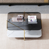 Three Parts 2 Layper SS Coffee Table With Metal Frame 0.45CBM
