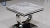 Qiancheng 24x24inch Sofa Side End Table 20mm Modern Marble Side Table
