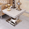 Qiancheng 24x24inch Sofa Side End Table 20mm Modern Marble Side Table