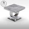 Qiancheng 24x24inch Sofa Side End Table 20mm Modern Marble Side Table