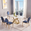 180x90x75cm Luxury White Dining Table Smooth Touch Rectangle Marble Table