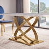 180x90x75cm Luxury White Dining Table Smooth Touch Rectangle Marble Table