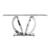 Elegant Marble SS Console Table 120x40x80cm Long Lasting Wear Elegant Marble SS Console Table 120x40x80cm Long Lasting Wear